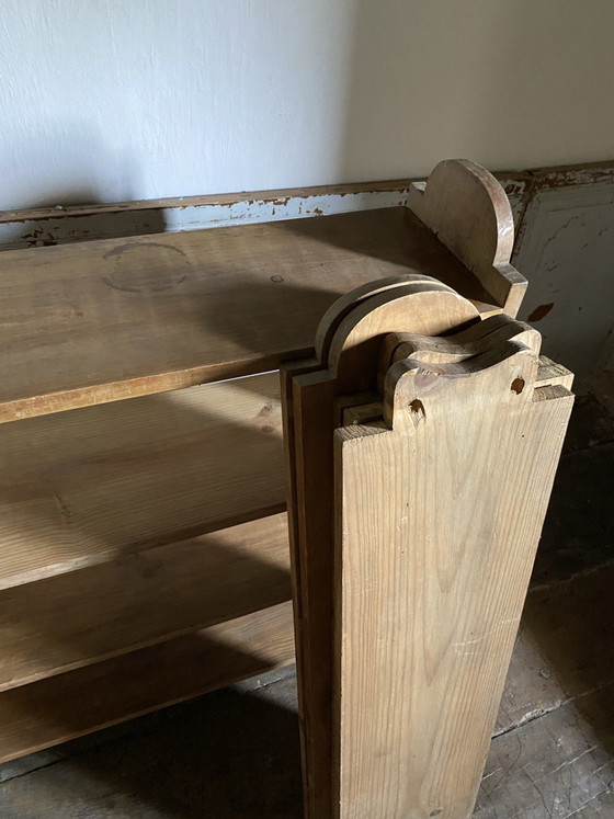 Two antique solid pine floor-standing Bookcases – vintage, Wood (photo 3 of 14)