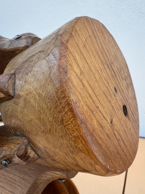 Brutalist Teak Wood Lamp, 1960s – Table lamps (photo 6 of 14)