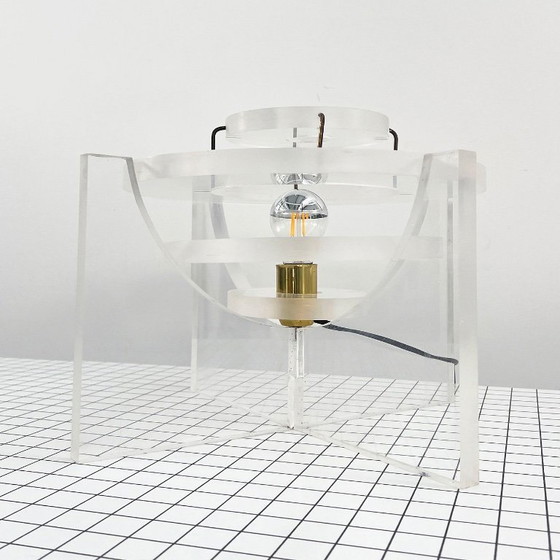 Image 1 of Sculptural Table Lamp in Acrylic, 1970s