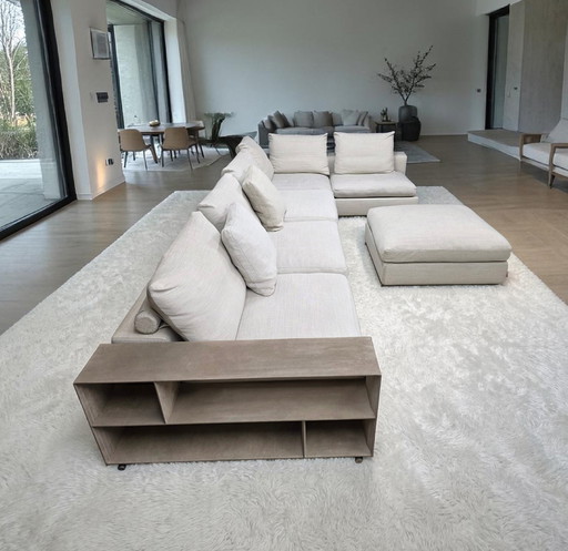 Flexform Groundpiece design corner sofa Antonio Citterio