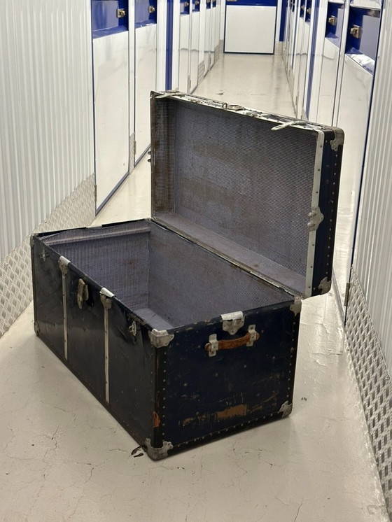 Image 1 of Coffre de cabine/coffre à couvertures ancien