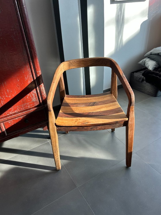Image 1 of Handcrafted walnut chairs
