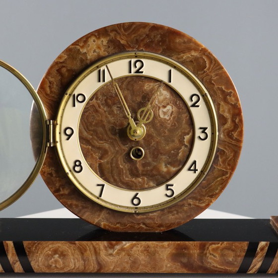 Image 1 of Orologio da Appoggio in Marmo Art Déco