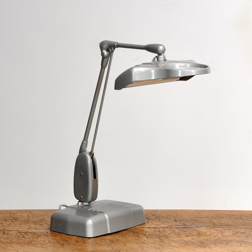 Dazor Desk Lamp With Magnifying Glass, 1950s