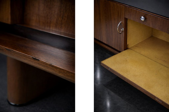 Image 1 of Vintage Rare Large French Art Deco Walnut Buffet, 1920s