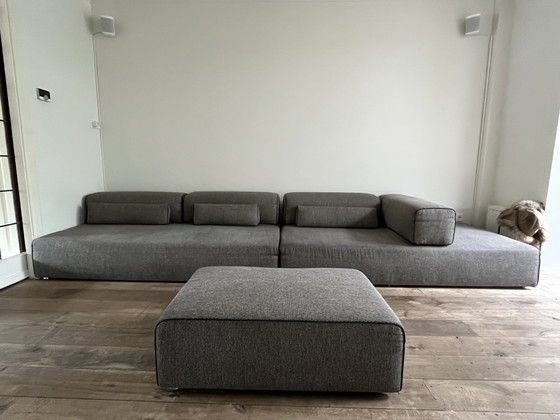 Leolux Loya Elementenbank (400 cm) Met Poef – Studio Truly Truly – Design Klassieker – 3-5 zitsbanken, Cotton (photo 3 of 5)
