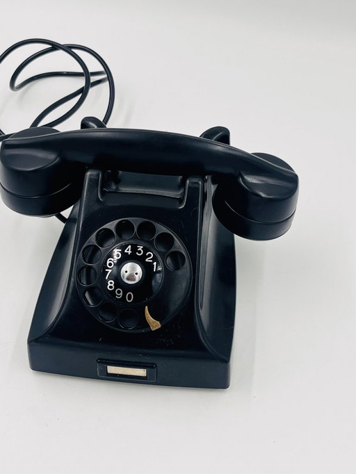 Téléphone en bakélite noir Italien