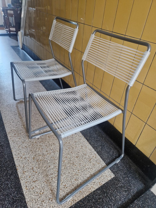 Set di 2 sedie vintage IKEA "Melker" Spaghetti - Lisa Norinder (anni '90) Design classico