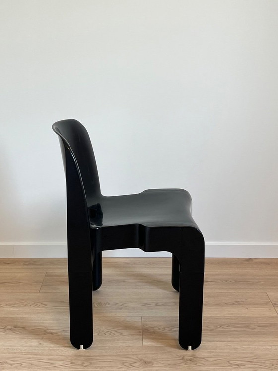 Image 1 of UNIVERSALE CHAIR No. 4867 - Joe COLOMBO - Zwart - Vintage 1967