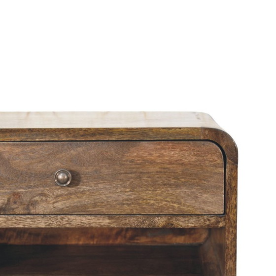 Modern Scandinavian Nightstand in Solid Mango Wood – Artisan (photo 5 of 10)