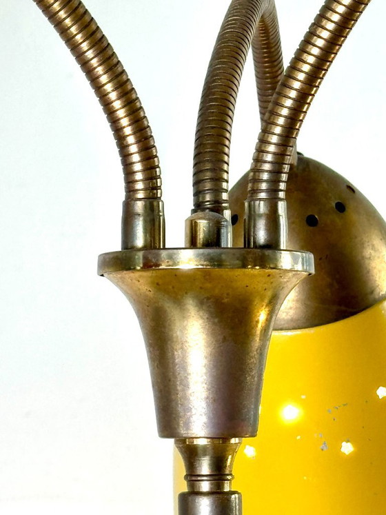 Rietveld-Stehlampe mit drei farbigen Schirmen von Hagoort Lighting, Niederlande, 1950er Jahre – Stehleuchten (photo 5 of 11)