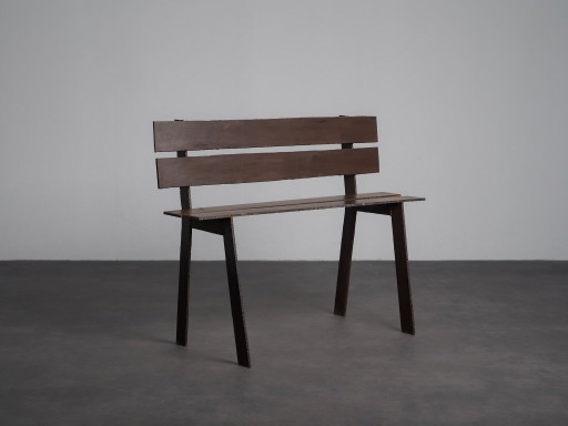 Panca unica in acciaio Corten di Sjer Jacobs, Paesi Bassi, anni '90