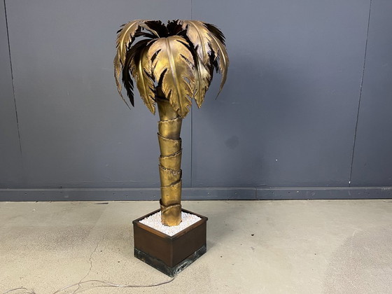 Image 1 of Lampada da terra a forma di palma Maison Jansen, anni '70