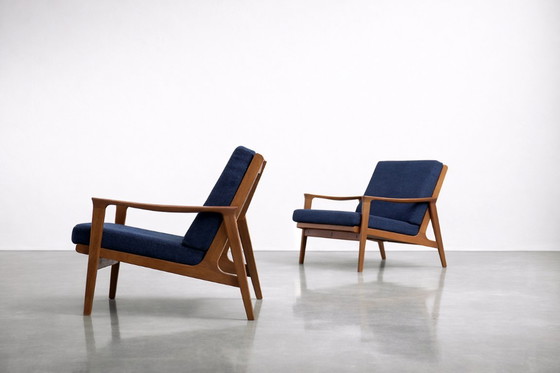 Image 1 of Vintage mid-century Australische moderne teakhouten bank en fauteuils van Parker Furniture, jaren 1950, set van 3