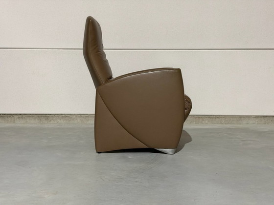 Jori Vinci Adjustable recliner chair - as good as new, Leather, Metal, Brown, Modern (photo 7 of 11)