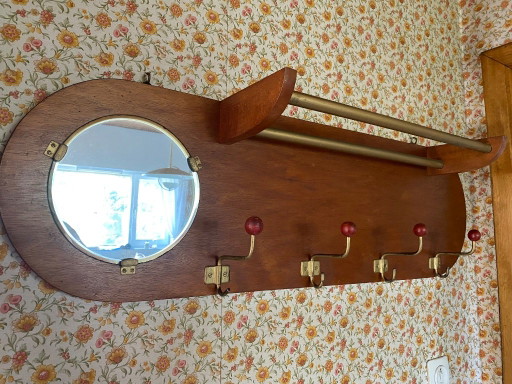 Vintage Kapstok – kapstokken, Wood, Metal (photo 2 of 5)