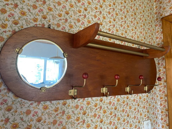 Portemanteau Vintage – Portemanteaux, Wood, Metal (photo 3 of 5)