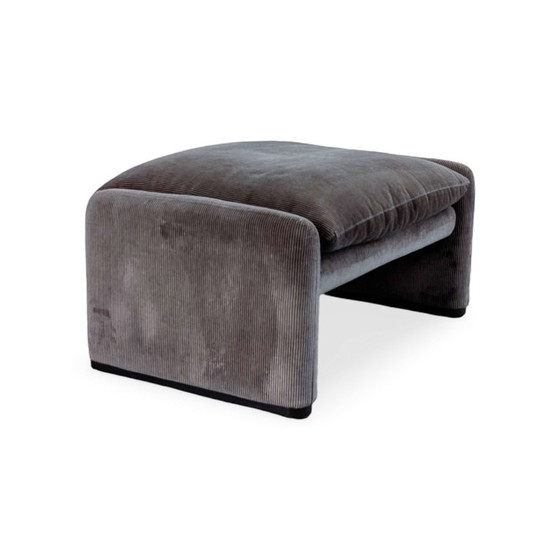 Original Cassina Maralunga Armchair Vico Magistretti Vintage Cord, Textile, Brown (photo 11 of 15)