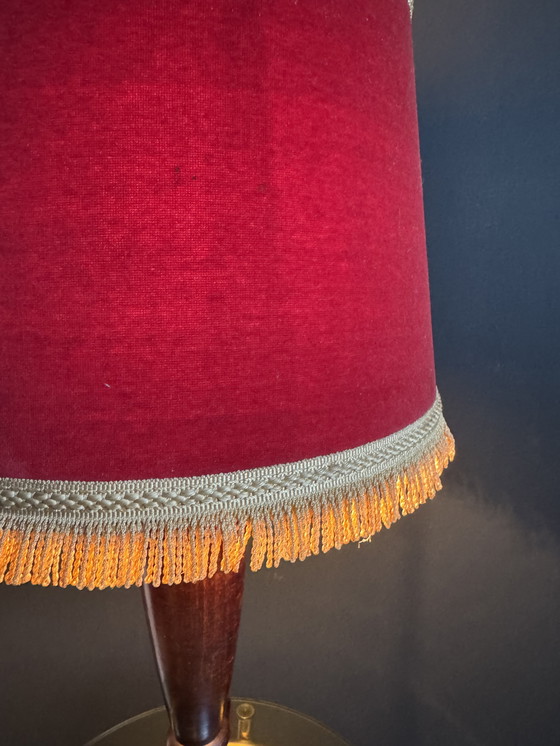 Image 1 of Art Deco lamp in wood and chrome