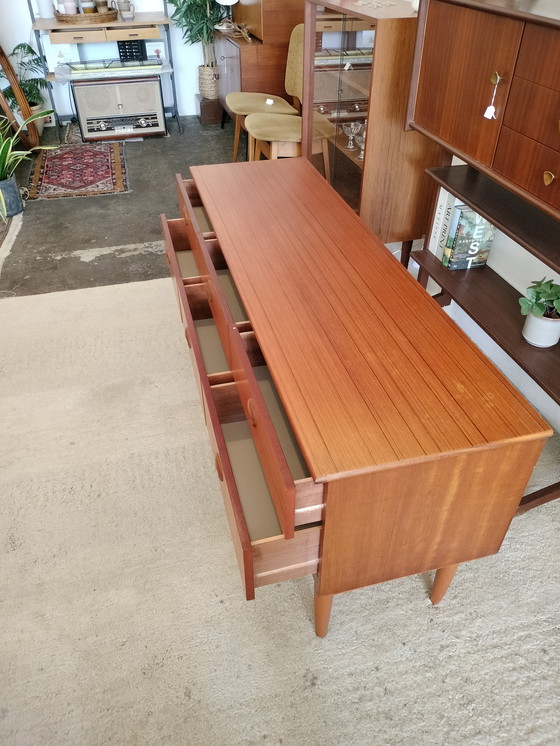 Image 1 of Vintage Deens design teakhouten sideboard, dressoir 