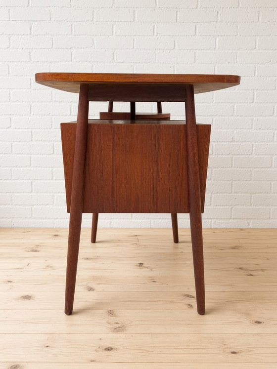 Danish Petite Desk By Gunnar Nielsen For Tibergaard Photos – tibergarrd, Wood (photo 7 of 12)