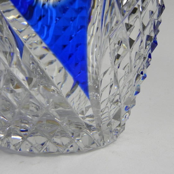 Image 1 of VSL Val Saint Lambert vase by Xavier Crespo, signed number 136-180