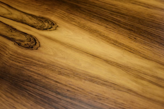 Image 1 of Vintage German Round Rosewood Coffee Table from Ilse Möbel, 1970s
