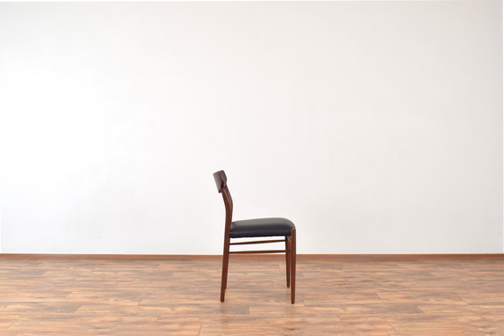 Image 1 of Mid Century Teakhouten Eetkamerstoelen Door Gustav Herkströter Voor Lübke, 1960S, Set Van 4