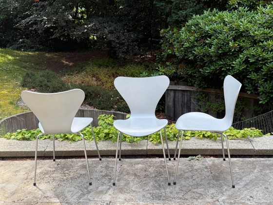 Image 1 of Original Fritz Hansen Series 7 – set of 5 chairs (2008) – color 140 Silver