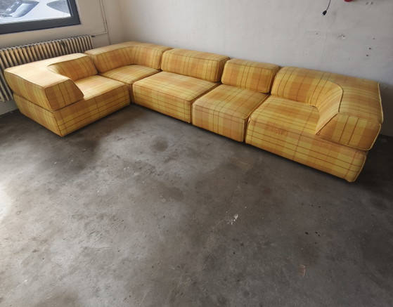 Cor Trio Modulaire Bank Team Form AG jaren 70 – Modulaire banken, Wool, Textile (photo 2 of 14)