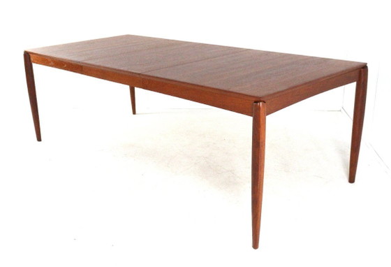 Image 1 of H.W. Klein for Bramin rectangular extendable dining table XL vintage Danish design