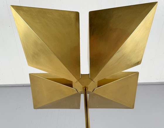 Image 1 of Lampada a sospensione/soffitto in ottone di Vereinigte Werkstätten, Germania, anni '70