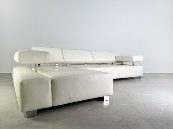 Image 1 of Original Brühl corner sofa Sunrise design sofa leather light couch