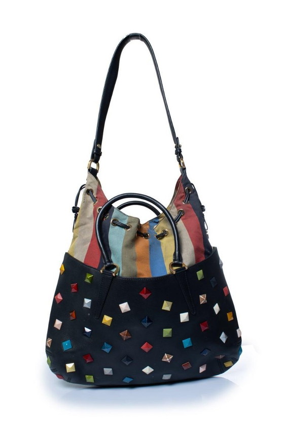 Image 1 of Fendi, B.Fab convertible studded medium tote