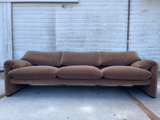 Vintage Italiaanse designbank uit de jaren 70, Cassina Maralunga