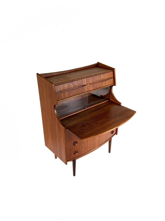 Image 1 of Vintage teakhouten secretaire, Gunnar Falsig ‘60