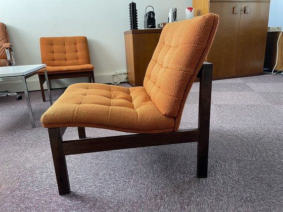 Image 1 of Pair of Teak Armchairs by Ole Gjerlov-Knudsen & Torben Lind