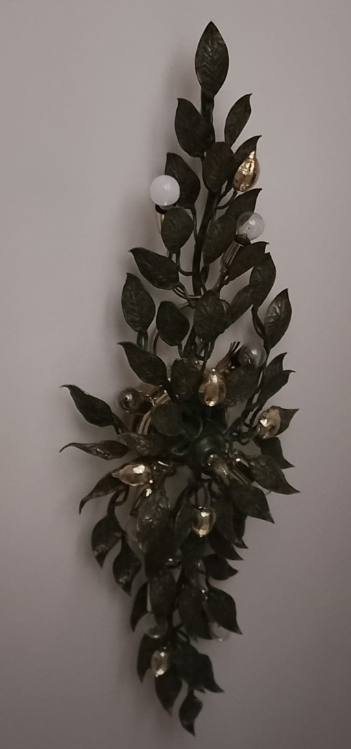 Patinated Brass Ceiling Light