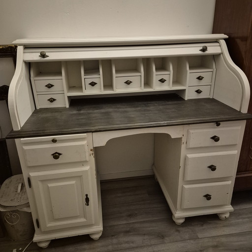 Antique white secretary/desk