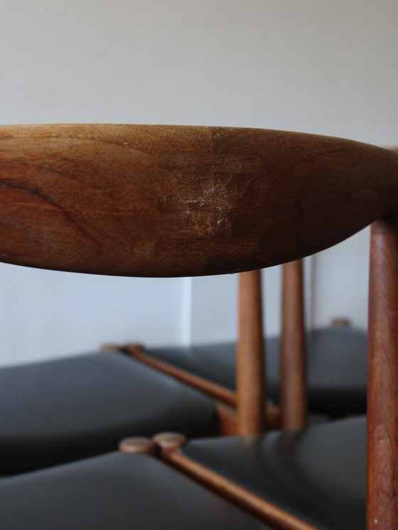 Image 1 of Sedie da pranzo danesi d'epoca di Arne Vodder per Vamo