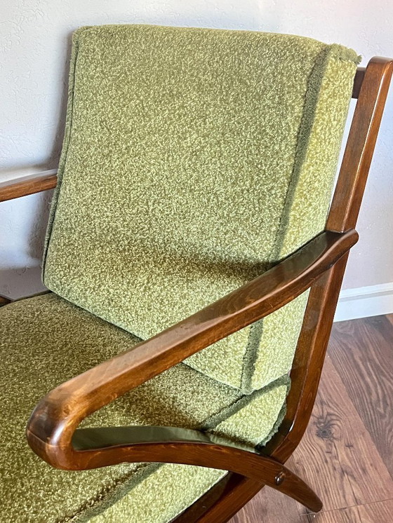 Image 1 of 2x Original Mid Century Easy Chairs. Bugholzsessel aus den 1940er Jahren von Guglielmo Ulrich für C.W.K. Möbel gefertigt.