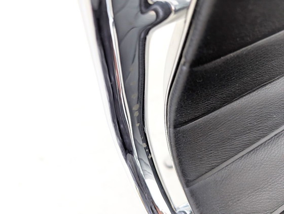 Image 1 of Original 3x Vitra Charles & Ray Eames Chair EA 108 Leather Black