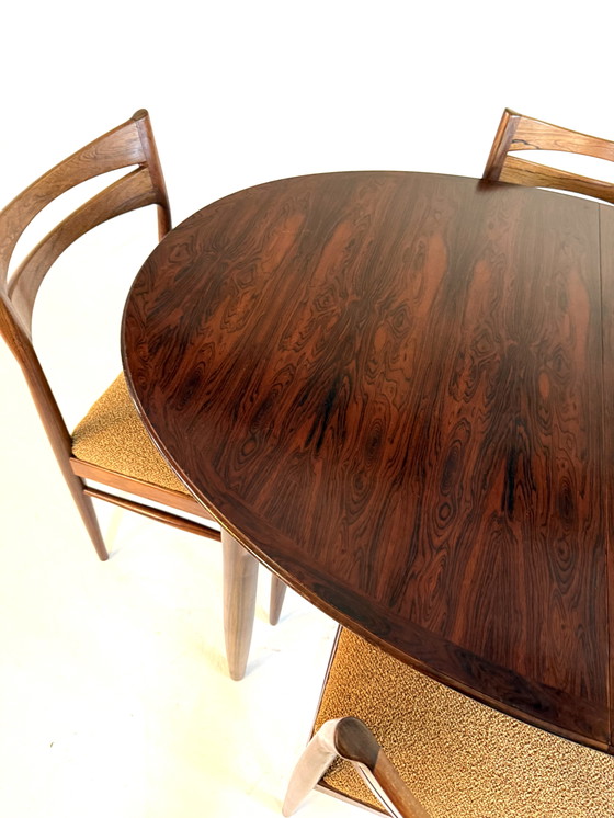 Image 1 of Table à manger extensible vintage en palissandre, Kondor Furniture '60