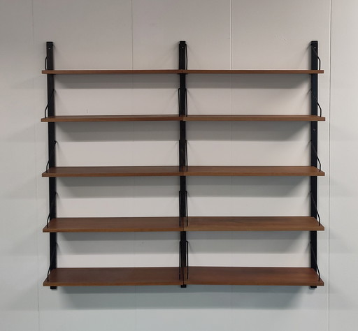 Vintage wall rack Paul Cadovius teak wood