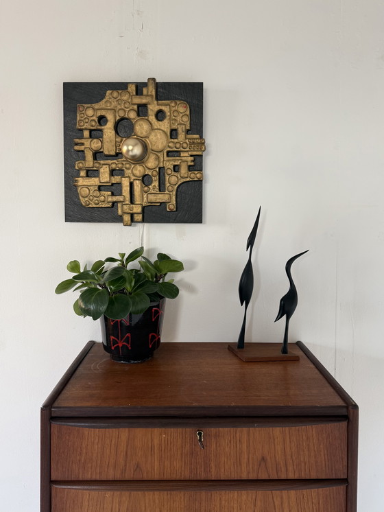 Image 1 of Vintage Brutalistische wandlamp, Brakelman & Becker ‘70