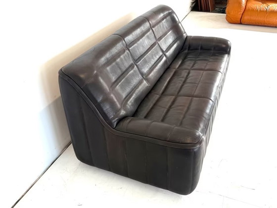 Image 1 of 2 x Canapé en cuir De Sede DS 84 avec assise rembourrée, design de groupe