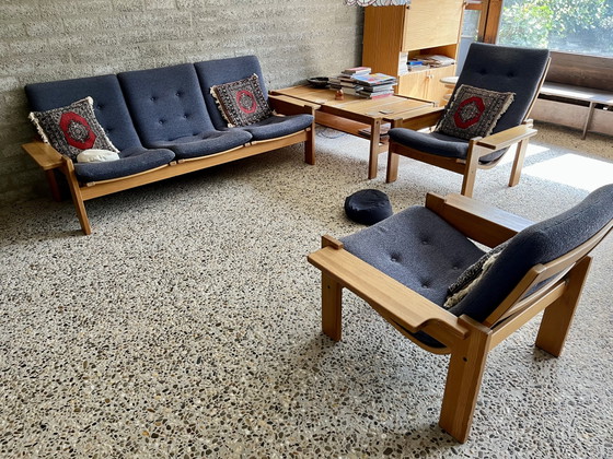 Image 1 of Ensemble de 2 fauteuils, canapé trois places et table basse par Ekström by Pastoe