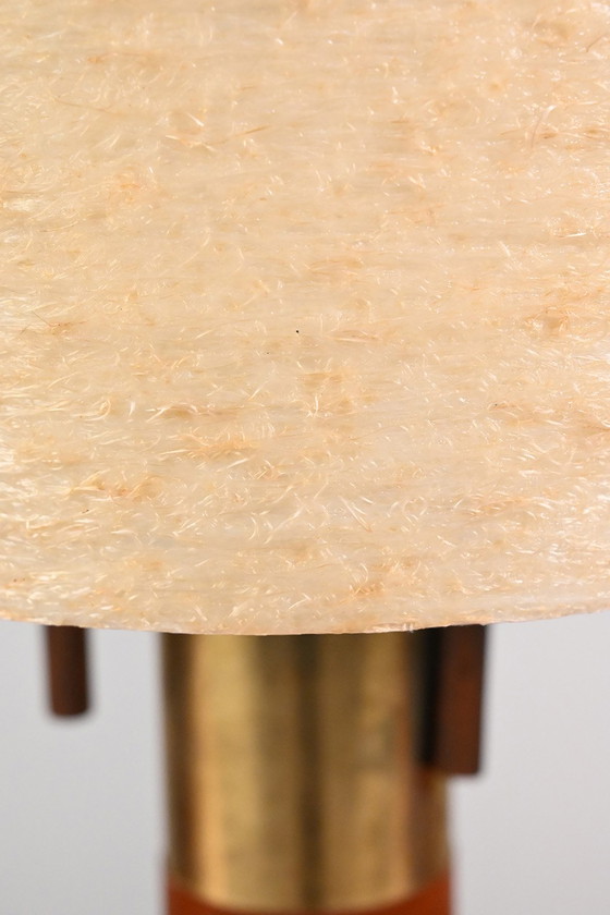 Image 1 of Lampada da tavolo in teak e ottone
