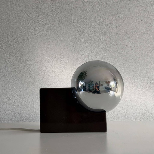 Philips NTS 12 G 128-35 Lampe de table avec sphère chromée