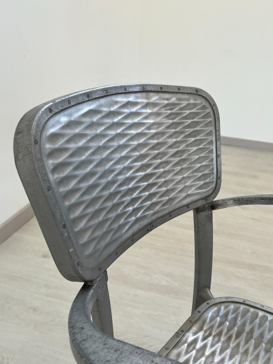 Image 1 of Aluminiumstühle - Avec-Plakette « Gaston Viort - Salon de Provence »